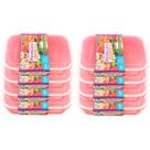 Kit 8 Marmitas Plástica Hermética Com Trava E Divisória 1L
