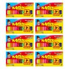 Kit 8 Massinha De Modelar 12 Cores Magix 180g Multicolor