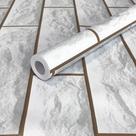 Kit 8 Metros de Papel de Parede Lavavel Tijolo Rustico Branco