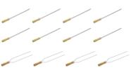 Kit 8 mini espeto simples + 4 duplo churrasco 39 cm churrasquinho matrinox