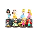 Kit 8 Miniaturas Princesas Disney Fofas Ariel Branca de Neve Rapunzel
