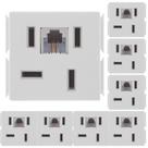 Kit 8 Modulo Tomada Para Telefone Branco Rj11 Tramontina Kit 8 Modulo Tomada Para Telefone Branco Rj11 Tramontina