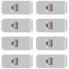 Kit 8 Modulo Tomada Telefone Rj11 Tramontina Aria Branco Kit 8 Modulo Tomada Telefone Rj11 Tramontina Aria Branco