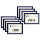 Kit 8 Molduras Porta Diploma Certificado A4 21x30 Azul Kit 8 Molduras Porta Diploma Certificado A4 21x30 Azul