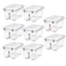 Kit 8 Organizadores Decorativa Multiuso 4,3L Transparente