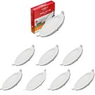 Kit 8 Painel Led Embutir 18w Bivolt 4000k Redondo Ourolux