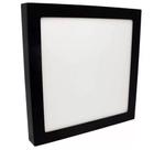 Kit 8 Painel Plafon Preto Teto De Sobrepor Quadrado Led 18w
