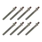 Kit 8 Parafuso Afinação De Bateria 45mm X 5mm 7/32