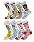 Kit 8 Pares de Meias Princesas da Disney 4 a 10 anos Infantil Meninas Jolitex