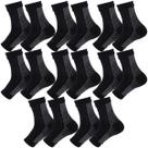Kit 8 pares meias compressão pretas alívia dor pés fascite plantar Kit 8 pares meias compressão pretas alívia dor pés fascite plantar