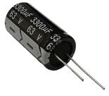 Kit 8 pçs - capacitor eletrolitico 3300x63v - 3300uf x 63v