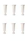 Kit 8 Pé Para Armario de Cozinha Branco Regulavel 13 a 17cm Altura
