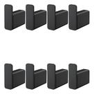 Kit 8 Peças Cabide Simples Banheiro Docol Flat 009609ce Onix