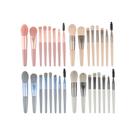 Kit 8 Peças Combo De Pincéis De Maquiagem Com Case Transparente Para Viagem