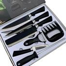 Kit 8 Peças Faqueiro Churrasco Inox