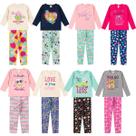 Kit 8 Peças Infantil Juvenil Menina Meia Estação Legging Blusa