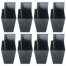 Kit 8 Peças - Pé Guaco Preto De 7cm Para Armário Comoda Guarda Roupa Kit 8 Peças - Pé Guaco Preto De 7cm Para Armário Comoda Guarda Roupa