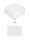 Kit 8 Peças Pinte e Borde Fralda Luxo 5 Unidades e 3 Pano de Boca Bebê 3 Unidades 100% Algodão Kit 8 Peças Pinte e Borde Fralda Luxo 5 Unidades e 3 Pano de Boca Bebê 3 Unidades 100% Algodão