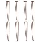 Kit 8 Pés de Metal 60 CM Hairpin Legs Mesa de Canto Aparador Bronze G41