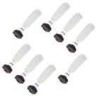 Kit 8 Peteca Oficial 22cm Branca Resistente Jogo Brincadeira