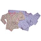 Kit 8 Pijama Infantil Feminino Inverno Conjunto De Dormir Com Manga