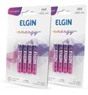 Kit 8 Pilha Recar.elgin Palito Aaa 1000mah Blister C/04 Unid