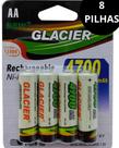Kit 8 Pilhas AA Recarregável 4700 Mah - Enviamos no mesmo dia