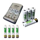 Kit 8 Pilhas Clacier com Recarregável Rapido turbo AAA 2800/AAA2700/AA4700/AA4800mah Recarregável 4700mAh ou 2700mAh