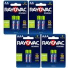Kit 8 Pilhas Recarregável Rayovac Aa E Aaa Com Nf