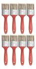 Kit 8 Pincel Trincha Pintura Látex Acrílica 2 Polegadas