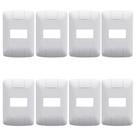 Kit 8 Placa 1 Posto Horizontal Tramontina Aria Cor Branco