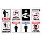 Kit 8 placas PVC 15x20cm Bar