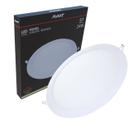 Kit 8 Plafon Painel Led Redondo Embutir 24w 4000k Morno 30cm