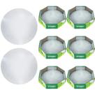 Kit 8 Plafon Taschibra Jurerê 25cm Redondo Led 6500k Bivolt
