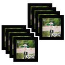 Kit 8 Porta Retrado Molduras 20x20 Preto