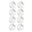 Kit 8 Pote Baleiro Plástico 1,2LT Multiuso Organizador Tampa de Rosca