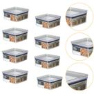 Kit 8 Pote Para Alimentos Tampa Hermética Lumini 1.060ML