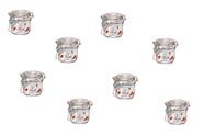 Kit 8 Potes de Vidro Hermético FIDO Terrina 200 ml Ø 83 mm Multiuso