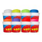 Kit 8 Potes Massa Massinha de Modelar 150g Escolar 8 Cores