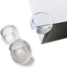 Kit 8 Protetor De Canto Silicone Transparente Segurança Bebê Quina De Mesa Móvel Cantoneira 8pçs