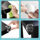 Kit 8 Protetores De Canto De Silicone Transparente Segurança Bebê Quina De Mesa Rack Móvel 8 Unid