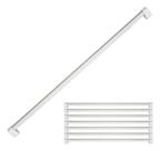 Kit 8 Puxador 480mm Plástico Móveis Gaveta Armário Roupeiro Fosco / Cromado Alça