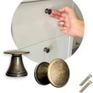 Kit 8 Puxador de Gavetas Móveis Guarda Roupas Portas Armários Ouro Velho