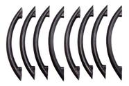 Kit 8 Puxadores Portas Gavetas Armários Simplice Preto Cozinha