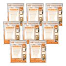 Kit 8 Quadros De Avisos A4 Expositor Cristal Parede Adesivo