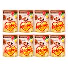 Kit 8 Ração Úmida para Cachorro Keldog Cordeiro com Brócolis e Linhaça em Sachê 100g