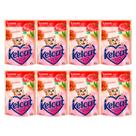 Kit 8 Ração Úmida para Gatos Kelcat Sabor Carne com Ervilha e Cenoura em Sachê 85g Kit 8 Ração Úmida para Gatos Kelcat Sabor Carne com Ervilha e Cenoura em Sachê 85g