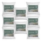 Kit 8 Recheios Almofada Preenchimento Fibra Silicone 40x40 Branco