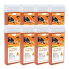 Kit 8 Refil Cera Depilatoria Corporal Profissional Depilação Roll On Depilflax Mamao 100g