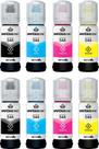 Kit 8 refil tinta imperio ink compativel para t544 l3110 l3250 l3150 b m c y